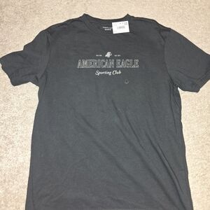 American Eagle Outfitters Charcoal Men's Tee